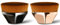 Endoto® 2 Stück Foundation Pinsel Make up Pinsel Kabuki Flat Top Gesicht Pinsel Blush Pinsel Foundation Wonder Brush zum Mischen von Flüssigkeit, Creme, Concealer Premium(Schwarz+Rosa)