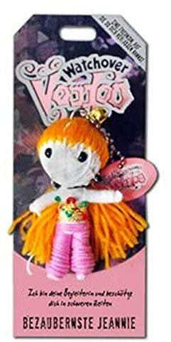 Watchover Voodoo Sammel Puppe Jeannie (Fantasie, Katze) - Wollpuppe mit Spruch - Rollenspiel, Dekoration, Sammlung