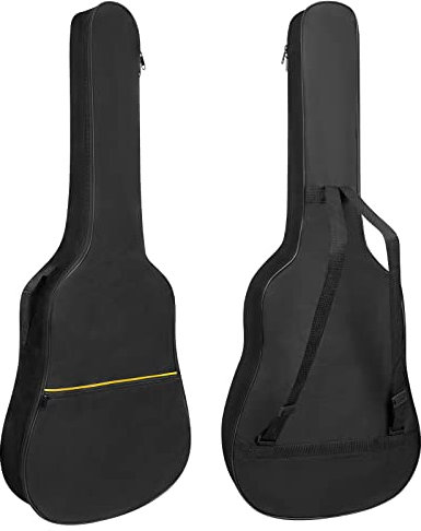 HOHIYO Guitar Bag,39 40 41inch Full Size Acoustic Guitar Gig Bag Cover, Padded Protective Waterproof Guitar Cover with Pocket and Adjustable Shoulder Strap,Black