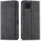 OKZone Kompatibel mit Samsung Galaxy M32 4G Hülle, Magnet Leder Tasche Handyhülle, Kartenfächer Samsung Galaxy M32 4G Schutzhülle, [Premium PU Leder] Flip Klappbare Magnetische Standfunktion (Schwarz)