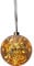 EGLO LED Weihnachtskugel für Innen, beleuchtete Glaskugel zum Aufhängen, Leuchtkugel Amber zum Hängen, Deko Wohnzimmer, warmweiß, Strom-Betrieb, 3m Kabellänge, Ø 15 cm