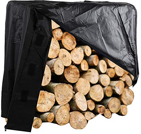 Petit abri à bois de chauffage Couverture anti-pluie pour porte-bûches Housse de protection pour bois de chauffage extérieur pliable Pare-brise de stockage de bois Cheminée de jardin Porte-bûches Revê