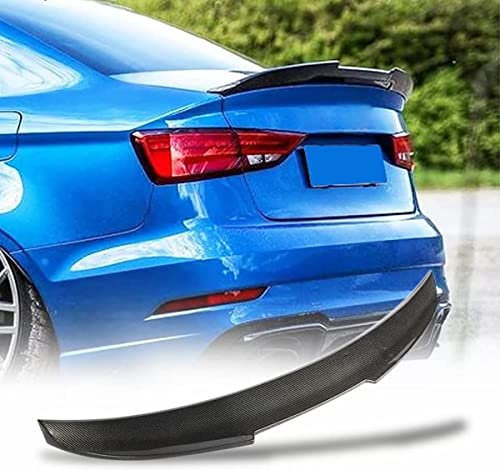 STIKY Auto Heckspoiler für Audi A3 8V Base Sline S3 RS3 Limousine 2013-2019, Spoiler Heck Flügel Lippe Heckflügel Spoilerlippe, Acrylnitril-Butadien-Styrol (ABS), Schwarz, Selbstklebend