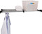 ARIIKON Verstellbares Kleiderschrank Regal, Erweiterbar Einlegeböden Ohne Bohren, Regalböden Ausziehbar Länge 84-117,5cm, Breite 25cm, DIY Separator für Küche, Badezimmer, Schlafzimmer, Schwarz