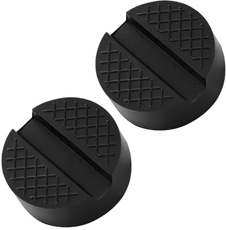 Lyeteung 2 Stücke Wagenheber Gummiauflage 65mm, Schlitz Wagenheber Gummiblöcke, Universal Gummi Auflage Jack Pads, für Wagenheber
