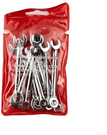 Mini Combination Spanner Set, Metric SAE for Imperial Wrenches, for Surface Resistance, Suitable for Automotive and Home Use(SAE)