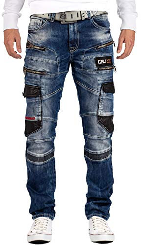 Cipo & Baxx Herren Jeans CD586-bans Blau W40/L32