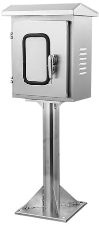 Edelstahl-verteilerkasten Für Den Außenbereich Elektrische Anschlussdose，bodenstehende Wetterfeste Ladesäulen-Box ，universeller Gehäusekasten Für Elektronische Geräte mit Montageplatten