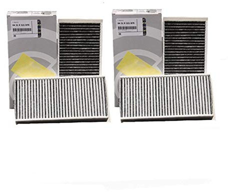 TZVIDW Luftfilter + Innenraumfilter, 2 Stück, for BMW, F45 F46 216i 218i 220i 225i 225xe 2013–2019/X1 F48 Modellfilter OEM 64319321875/13717619267 Innenraumluftfilter(2Pcs Cabin Filter)