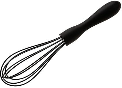 Wiltshire Silicone Whisk, Egg Whisk, Baking & Whipping Balloon Whisk, Heat-Resistant Utensil, Non-Stick, Non-Scratch, Midnight Black, 21x5x5cm