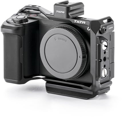 TILTA ZV-E10 II Cage, gabbia per fotocamera completa compatibile con Sony ZV-E10 II con impugnatura integrata - Nero TA-T69-FCC-B