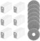 Accessoires de Remplacement Compatible avec Roborock Qrevo Curve/Qrevo S/Qrevo Pro/Qrevo MaxV/P20 Pro,Sac à poussière de Rechange Chiffon Compatible Aspirateur Robot Accessoires Pièces de rechange