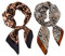 CVDYWDJIE 2 Stück Damen-Haarschal, Damen-Stirnband Mit Leopardenmuster, Damen-Schal Mit Zebramuster, Damenmode-Halstuch, Damen-Accessoires Mit Leopardenmuster