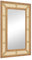 GOPLUS Wandspiegel, dekorativer Spiegel mit Holzrahmen in Rattanoptik, Hängespiegel Badspiegel Boho Dekospiegel für Flur, Wohnzimmer & Badezimmer (Rechteckig)