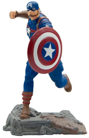 Bullyland Captain America Marvel Avengers Sammelfigur 11 cm 11335 | Spielzeug Figur, Dekoration, Geschenk für Kinder ab 3 Jahren, Für Sammler und Kidults, detailgetreu