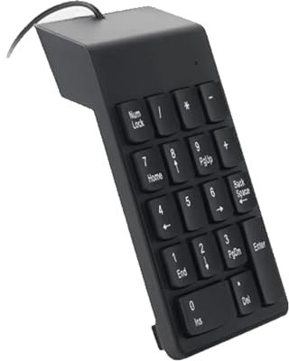 ZIDDAR 18Keys Corded Numpad Keyboard Mit Schnellantwort Numerische Tastatur Schnell Und Ergonomisch Für Den Laptop PC Desktop