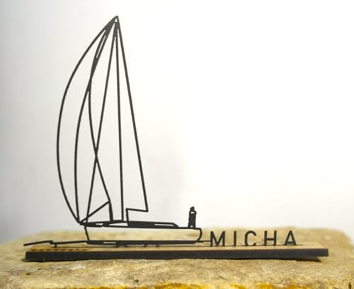 Generisch Personalisiertes Segelboot – Mit Name | Geschenk für Segler & Meeresliebhaber