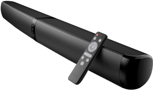 GarageRock Soundbar per Smart TV, versione aggiornata 2026 da 90 W, altoparlante TV con Bluetooth 5.3, ARC/ottico/AUX, design 2 in 1 staccabile, sistema home theater per TV/PC/proiettori