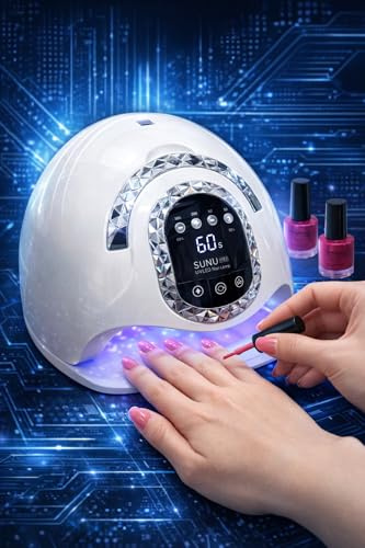 Nail Lamp 120W UV LED Gel Nail Dryer, 81 Beads, LCD Display, 4 Timer Settings, Automatic Sensor, Pedicure Machine