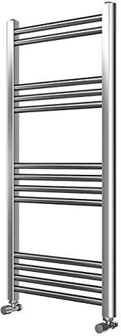 Requena Heated Towel Rail Chrome Bathroom Ladder Radiator - Straight, 1000 x 500