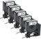 UniPlus 5x Schriftband Kompatibel für Dymo D1 45013 s0720530 Etikettenband 12mm x 7m Schwarz auf Weiß Etiketten für Dymo Labelmanager 160 280 210d 360D 420p Labelpoint 100 150 200 Labelwriter 450 Duo