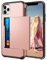 Coolden for iPhone 11 Pro Case Wallet Cover Shockproof Heavy Duty Protective Hard Back Soft Bumper Phone Cases Card Holder Slot Wallet Cover for iPhone 11 Pro Phone Case (Rose Gold)