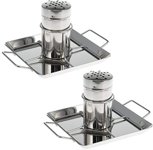 bremermann Hähnchenbräter // mit Aromabehälter, aus Edelstahl ca. 24,5 x 18,5 cm // BBQ-Hähnchen Hähnchenhalter Geflügelbräter (2)