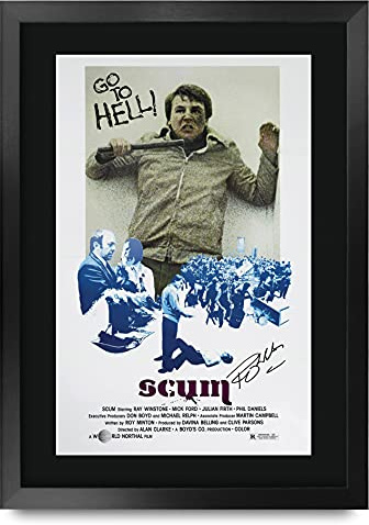 HWC Trading FR A3 Scum Ray Winstone Gifts Gedrucktes Poster, signiertes Autogramm, Bild für Film-Erinnerungsstücke – A3 gerahmt
