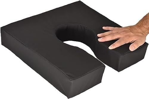 OrtoPrime Cojín Antiescaras Espuma Anatómica Herradura Confort - Cojín Silla Ruedas Oficina y Sillón - Cojín Coxis Escaras Prevención - Cojines Antiescaras para Silla de Ruedas Alivio de Presión