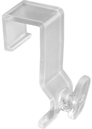 SOMA Fensterhaken Tranparent 17 mm 10er Set für Dekorationen, klebefrei, ohne Schrauben