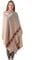 Om Shanti Crafts Schal oder Meditationsdecke, veganer Wollwickel, Übergroßer Schal, indische Decke, Unisex, Hellbraun