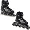 RAVEN Advance Inlineskates Inliner für Kinder und Erwachsene OPTIONAL 2in1 mit Schlittschuhen verstellbar (Black mit Kufen, 38-42 (25cm-27,5cm))