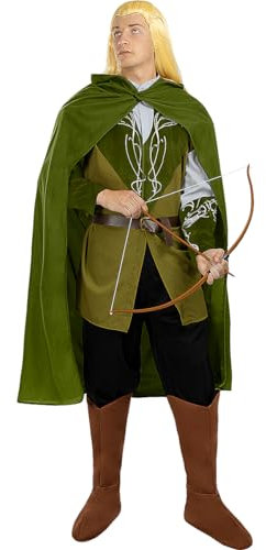 Funidelia Legolas Kostüm - Der Herr der Ringe, Offizielle Lizenz, Größe M, Film und Serien - Verkleidung für Erwachsene für Partys, Karneval und Halloween