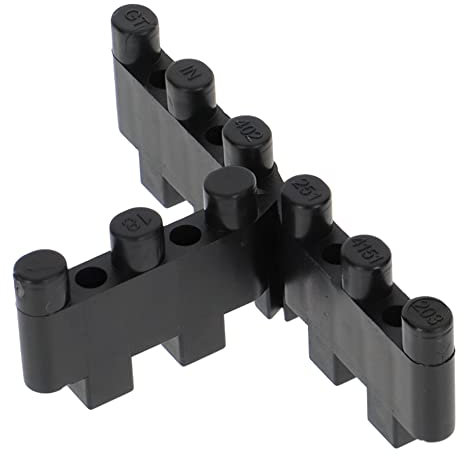 PRODIAMANT Fugenkreuze T-Stücke stapelbar für Terrassen Platten Breite 6mm Hoehe 25mm 100 Stück zum verlegen am Rand und im Verband