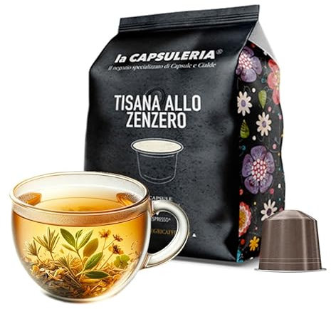 TISANE AU GINGEMBRE (100 Capsules) compatible avec Nespresso - (La Capsuleria)