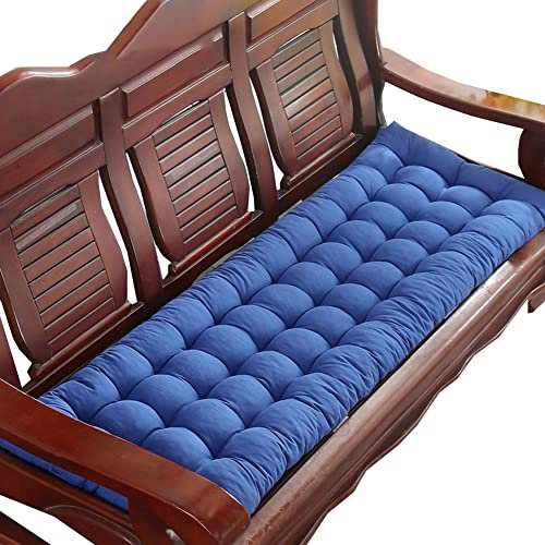 Weiches Bankkissen gefüllt mit Perlen-Baumwolle, 8 cm dicke rutschfeste Bankmatte, bequemes Stuhlkissen für Eisen-Gartenstühle, Schaukelstuhl, Sofas