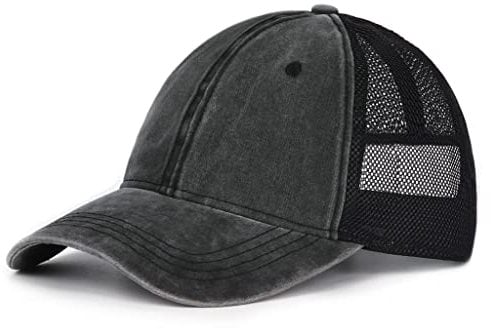Zylioo XXL Vintage Trucker Cap Basecap Für Großen Kopf,Mesh Running Caps Kappe Größe 60-65cm,Sommer UV Schutz Sport Caps
