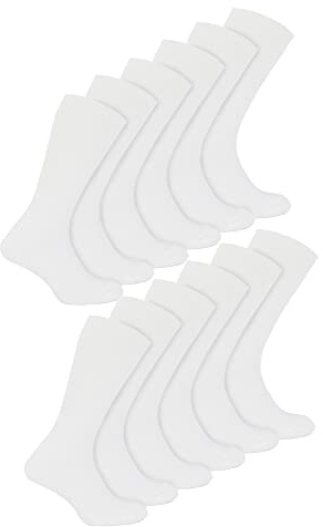 12 Pair Multipack Kids Bamboo Sport Socks | Sock Snob | Soft Breathable Crew Athletic Running Socks | Ideal Socks for PE & Sports Day