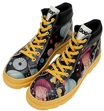 DOGO Adriana - Jelly Stars - Vegane Damen Boots Stiefelette - Bunte und Bequeme Stiefel für Frauen | Nachhaltige Mode und Komfort 39