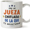 MUGFFINS Tazas para JUEZA mujer - En Español - Todos te advirtieron - 11 oz / 330 ml - Regalo original y divertido