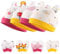 Aolso Neugeborenes Baby Mütze,8 Stück Baby Hut und Handschuhe Set, Baumwolle Baby Mütze, Baby Mütze Jungen Mädchen,Warme Babymütze für Neugeborenes-Rosa + Gelb