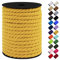LEREATI 10mm Macrame Cord, 75 Feet Thick Macrame Rope Yarn Natural Cotton Cord Macrame String, Soft Craft Rope for Wall Hanging, Plant Hangers, Garden, DIY Crafting Decoration (Yellow)