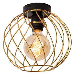LUCIDE DANZA - Deckenleuchte - Ø 25 cm - 1xE27 - Mattes Gold/Messing