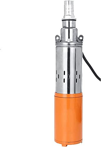 Bomba de agua solar de elevación alta de 48 V y 45 m, bomba de pozo profundo, bomba sumergible de tornillo de CC para jardín, hogar, riego agrícola (380 W)