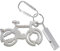 GEFIRE Schlüsselanhänger Fahrrad 14 Funktionen in 1 Rescue tool 2-in-1 Mini Multifunktionswerkzeug, Multifunctional Car Key Buckle Self-Protection Hook, Geeignet für Mountainbiker, Abenteuerliebhaber