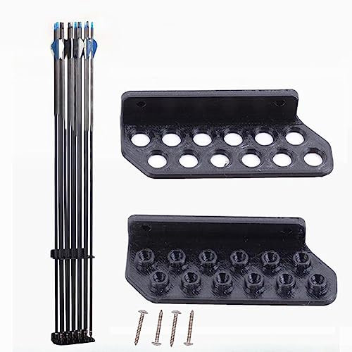 ARMYJY Bogenschießen-Pfeilständer zur Wandmontage, Pfeilständer zur Wandmontage, Wandhalter für Pfeile, Bogenschießen für den Innenbereich (schwarz)