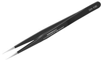 TOWOT Precision Tweezers, Anti-Static Stainless Steel Fine Tip Straight Long Tweezers for Electronics, Crafts, Welding, and Jewelry Making Industrial Tweezers