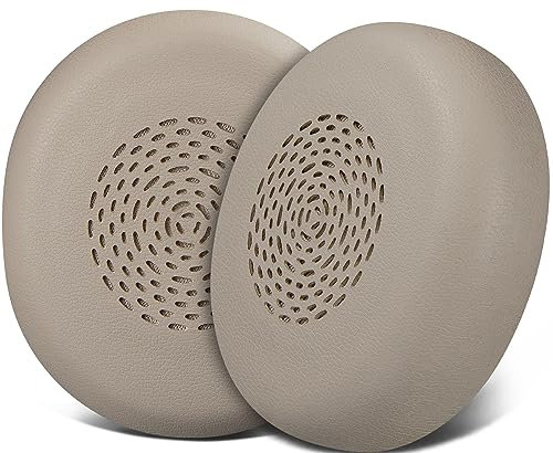 SOULWIT Cuir Protéiné Mousse Coussin Coussinets pour Jabra Evolve2 75 PC Wireless Casque (ne Convient Pas à Evolve 75),Oreillettes avec Mousse d'isolation phonique