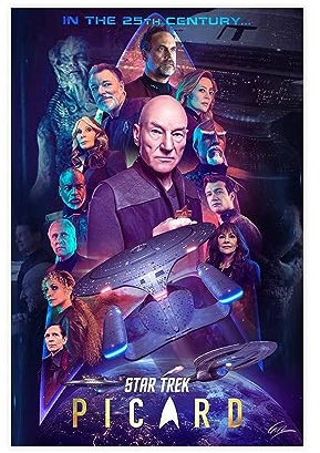 EMIGOS TV-Serie – Picard Staffel 3 Leinwand-Poster, Wandkunst, Dekordruck, Bild Gemälde für Wohnzimmer, Schlafzimmer, Dekoration, ungerahmt, 30 x 45 cm