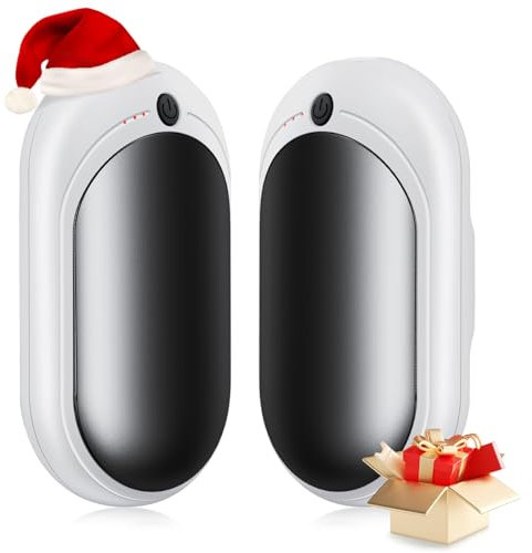 Babacom Scaldamani Elettrico Ricaricabile, 2 Pack x 3000mAh [20 Ore Riscaldamento] Scaldamani USB, Scalda Mani Portatile Eelettrico con 3 Livelli di Calore Fino 131°F, Regali Perfetti, per Campeggio
